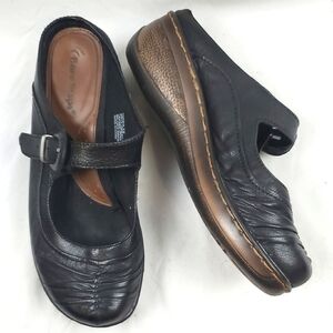 BareTraps Porsha Black Leather‎ Mary-Jane Mule